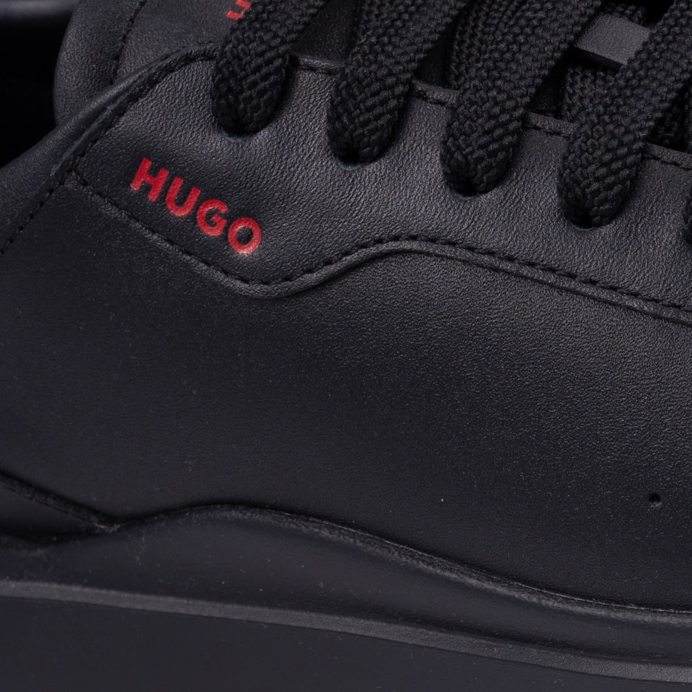 Hugo Μαύρα Sneakers Blake Tenn 100% Leather - 50499261