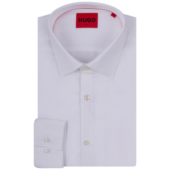 Hugo Λευκό Πουκάμισο Με Σχέδιο Kenno - 50500965