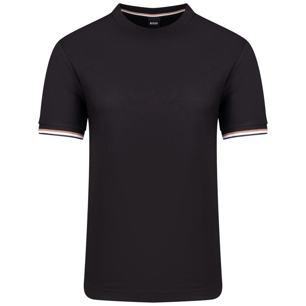Boss Μαύρο T-Shirt Thompson C Neck - 50501097
