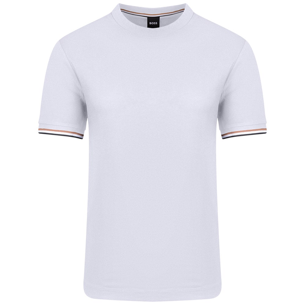Boss Λευκό T-Shirt Thompson C Neck - 50501097
