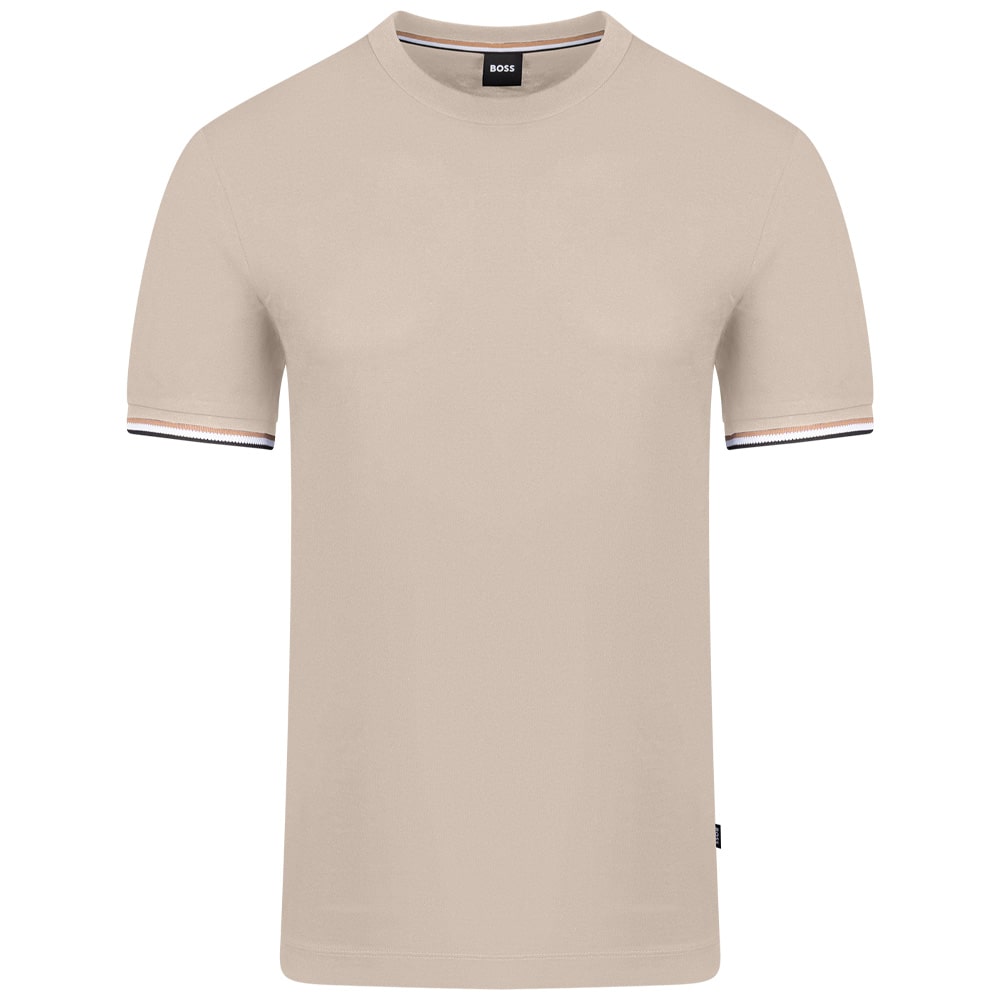 Boss Μπεζ T-Shirt Thompson C Neck - 50501097