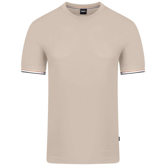 Boss Μπεζ T-Shirt Thompson C Neck - 50501097