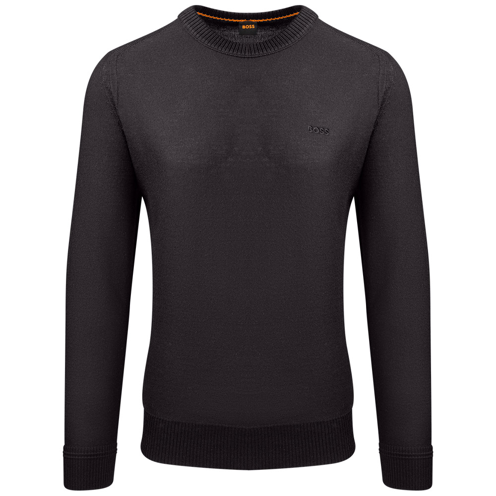 Boss Μαύρο Πουλόβερ C Neck - 50501762