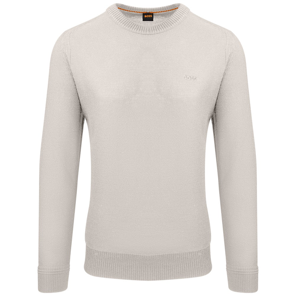 Boss Εκρού Πουλόβερ C Neck - 50501762