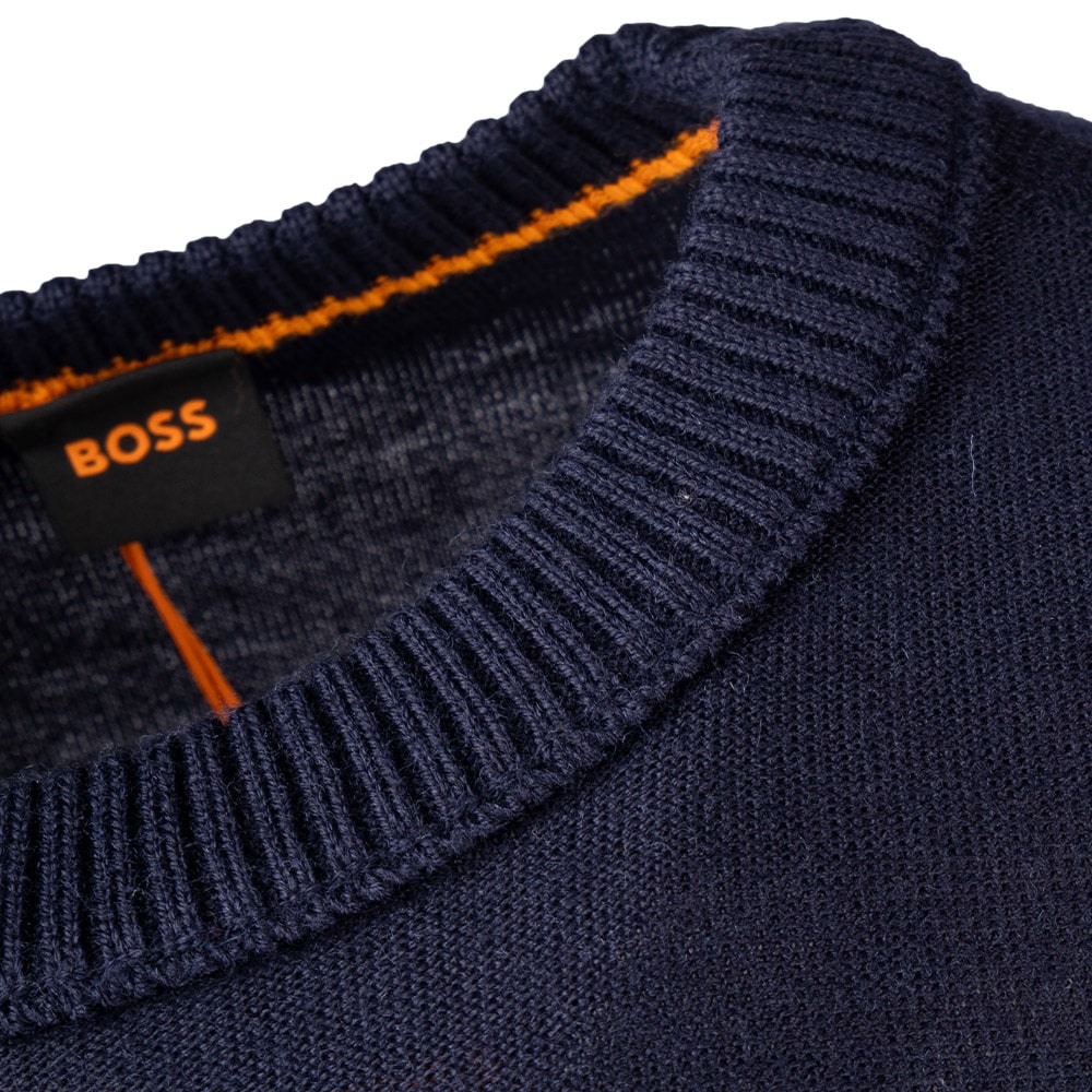 Boss Μπλε Πουλόβερ C Neck - 50501762