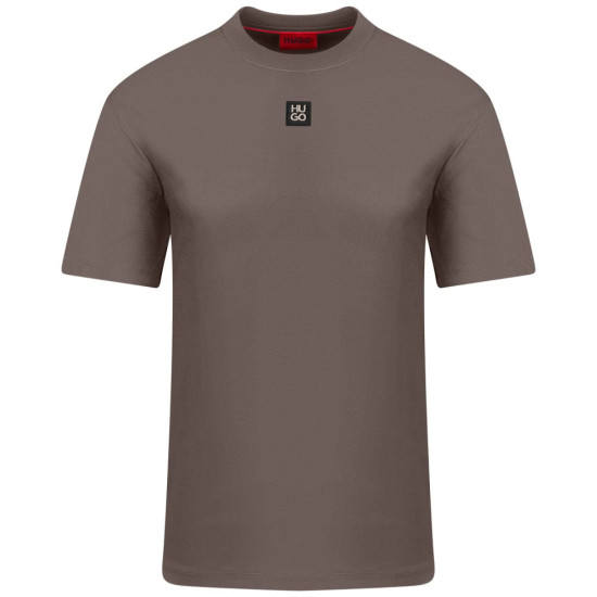 Hugo Μπεζ T-shirt C Neck Dalile - 50505201