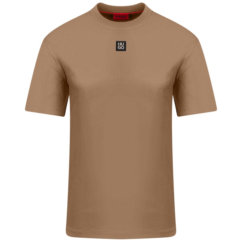 Hugo Μπεζ T-shirt C Neck Dalile - 50505201
