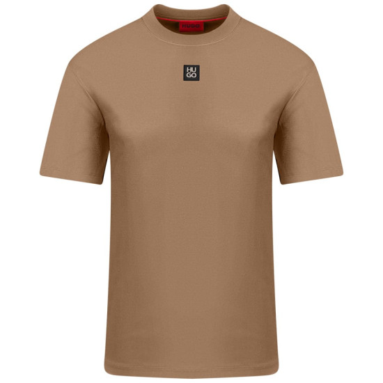 Hugo Μπεζ T-shirt C Neck Dalile - 50505201