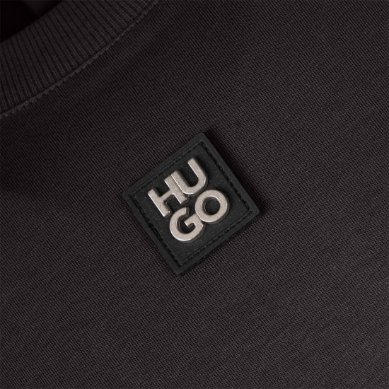 Hugo Μαύρο T-shirt C Neck Dalile - 50505201