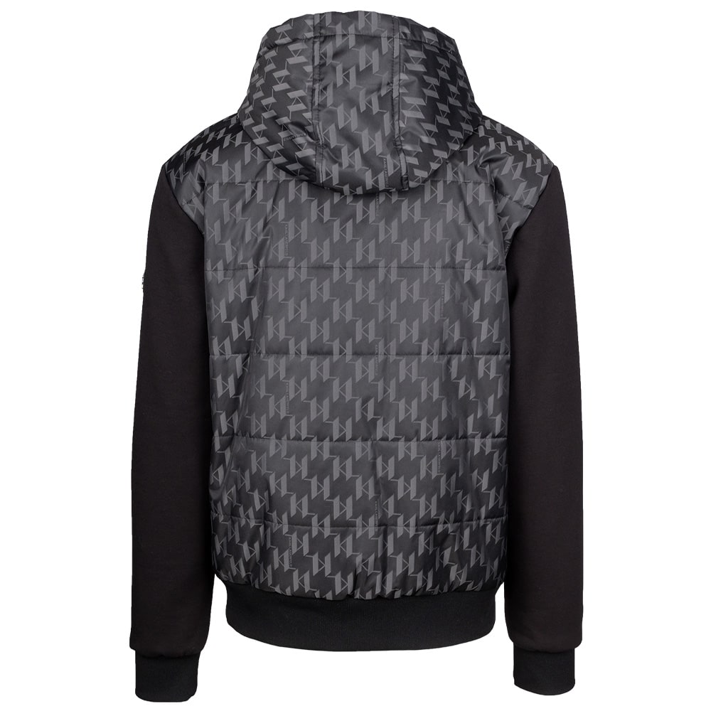 Karl Lagerfeld Μαύρο Bomber Jacket Hoodie - 505061 544529
