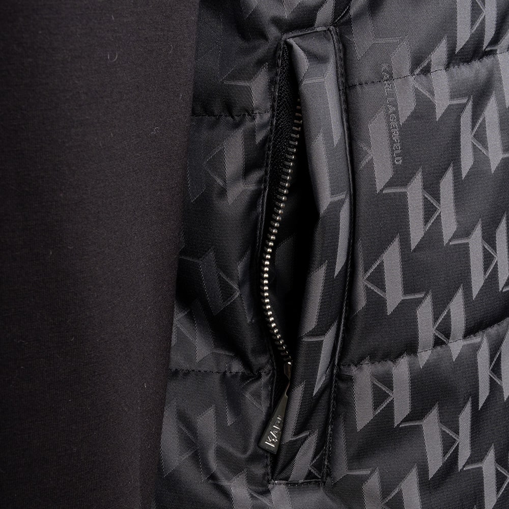 Karl Lagerfeld Μαύρο Bomber Jacket Hoodie - 505061 544529