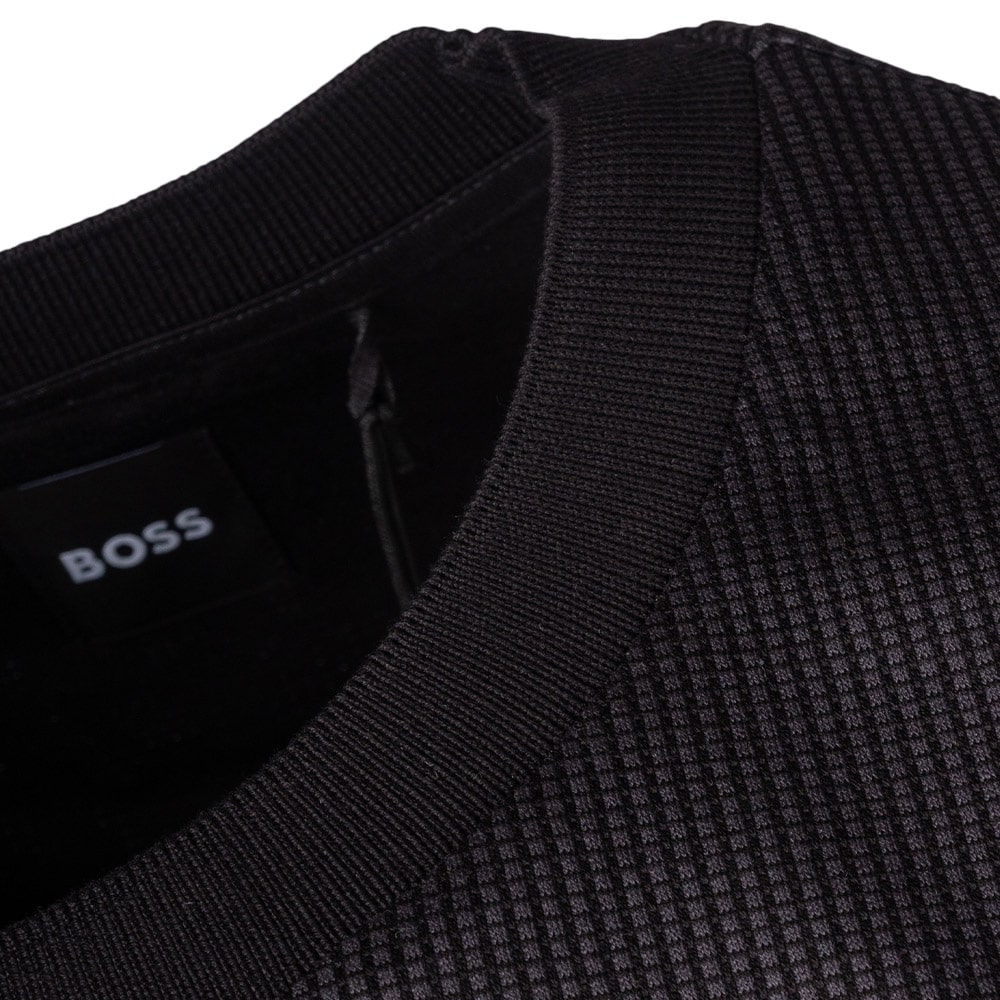 Boss Μαύρο T-shirt Tiburt C Neck - 50506175