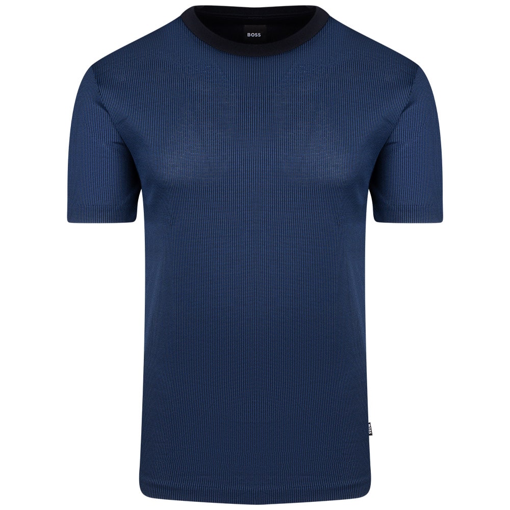 Boss Μπλε T-shirt Tiburt C Neck - 50506175