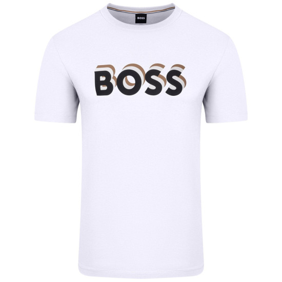 Boss Λευκό T-shirt Tiburt C Neck - 50506923