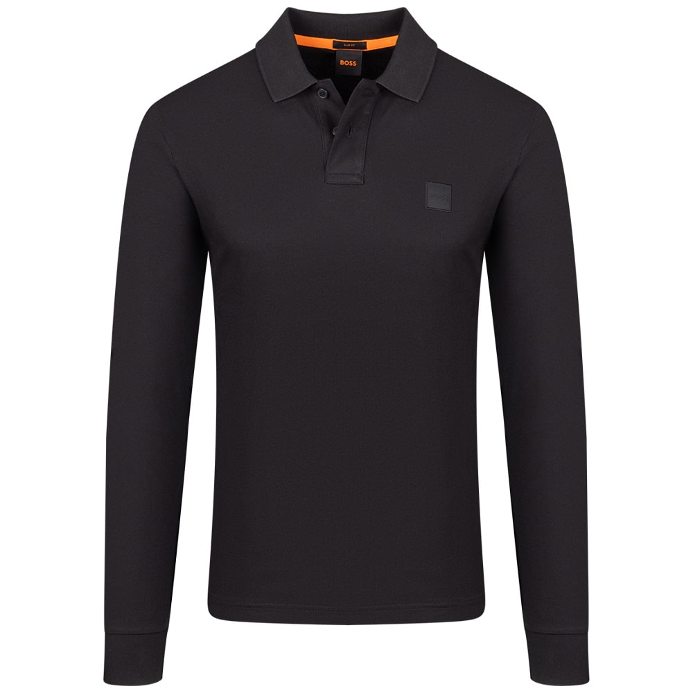 Boss Μαύρο Μακρυμάνικο polo Passerby - 50507704