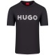 Hugo Μαύρο T-shirt C Neck Drochet - 50509958