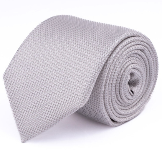 Boss Ασημί Γραβάτα H-TIE 7,5 CM 100% Silk - 50512710