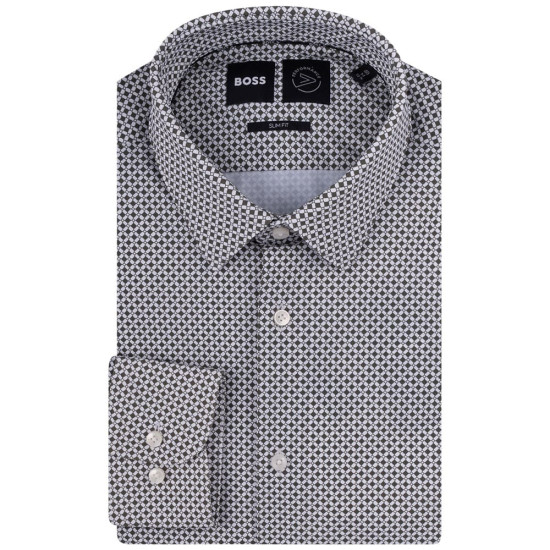 Boss Λευκό/Λαδί Πουκάμισο P-HANK-s-kent - 50513421
