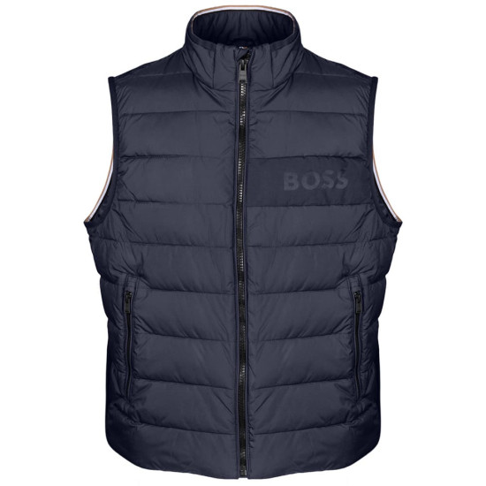 Boss Μπλε Αμάνικο Μπουφάν - 50518375