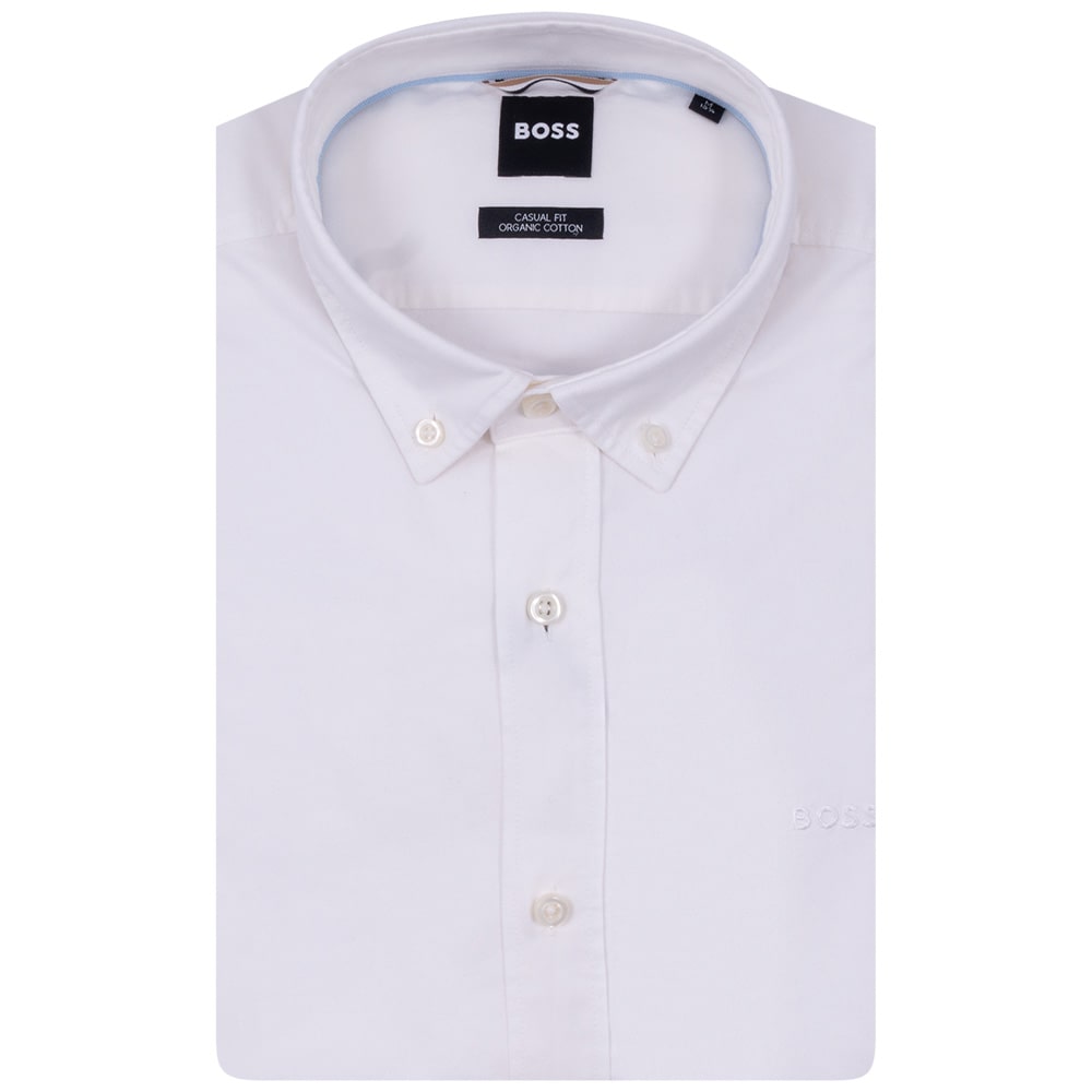 Boss Λευκό Πουκάμισο Button Down - 50520259