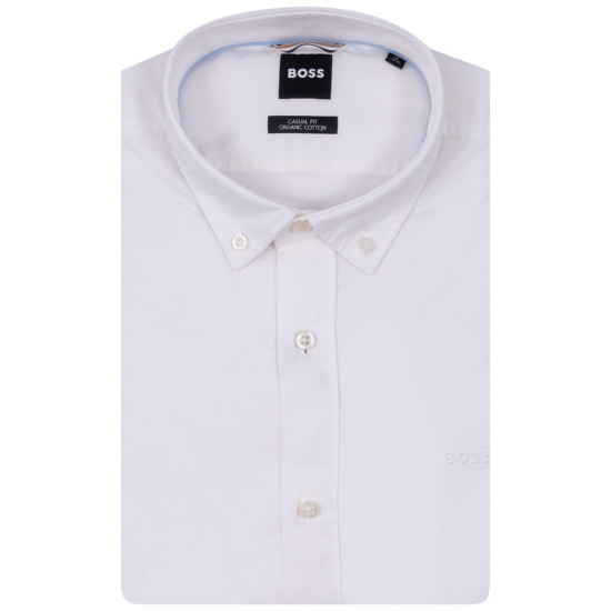Boss Λευκό Πουκάμισο Button Down - 50520259