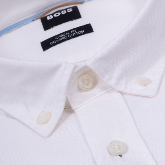 Boss Λευκό Πουκάμισο Button Down - 50520259