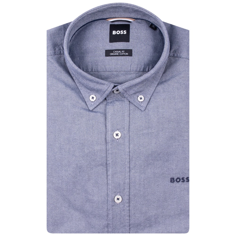 Boss Μπλε Πουκάμισο Button Down - 50520259