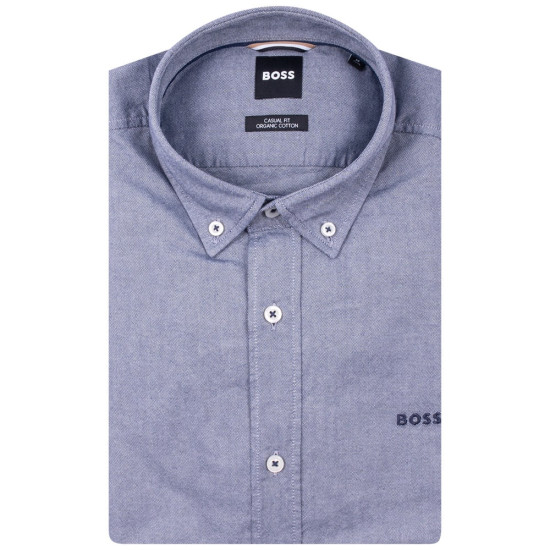 Boss Μπλε Πουκάμισο Button Down - 50520259