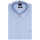 Boss Γαλάζιο Πουκάμισο Button Down 100% Linen - 50520283
