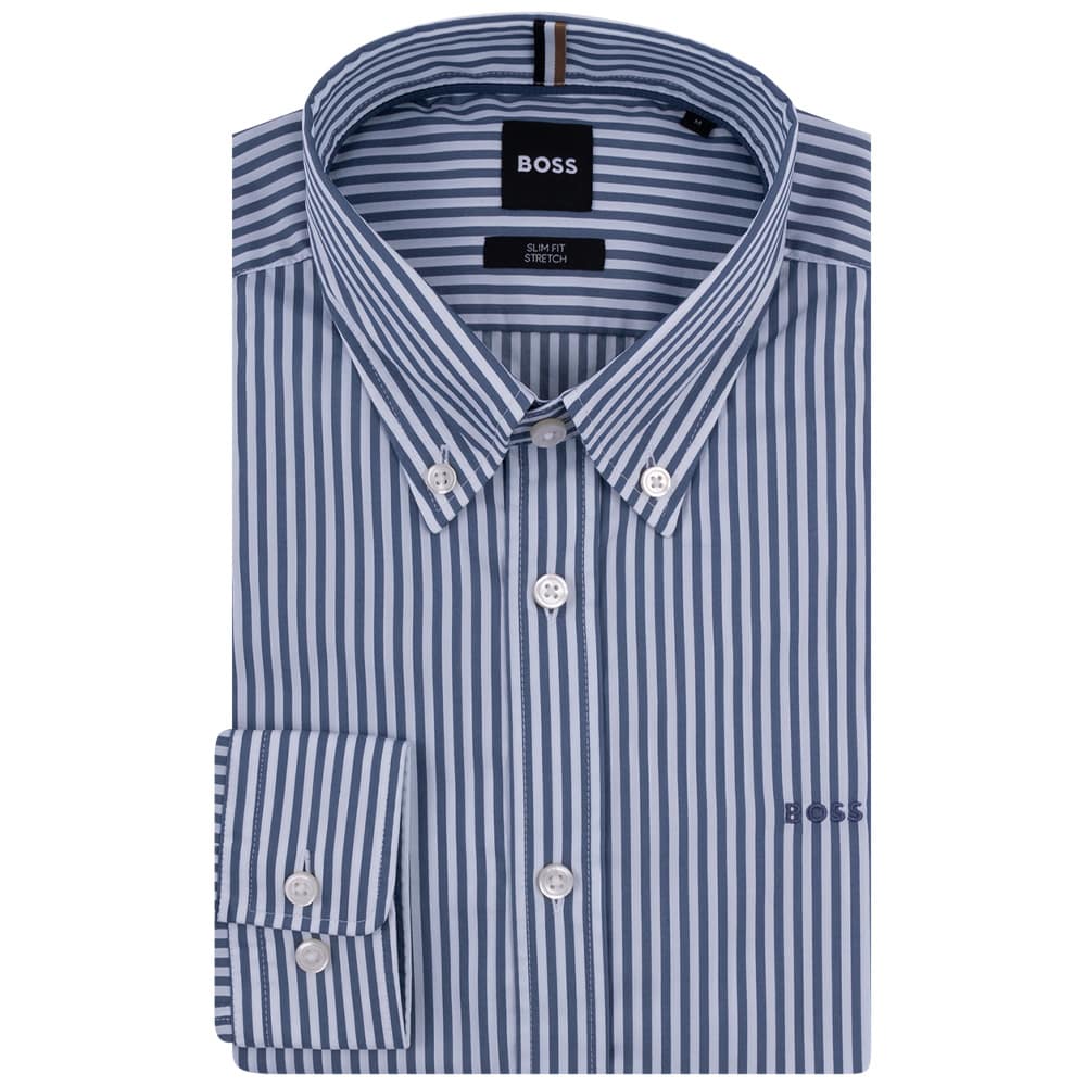 Boss Μπλε Πουκάμισο Button Down - 50520285