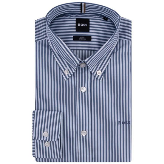 Boss Μπλε Πουκάμισο Button Down - 50520285