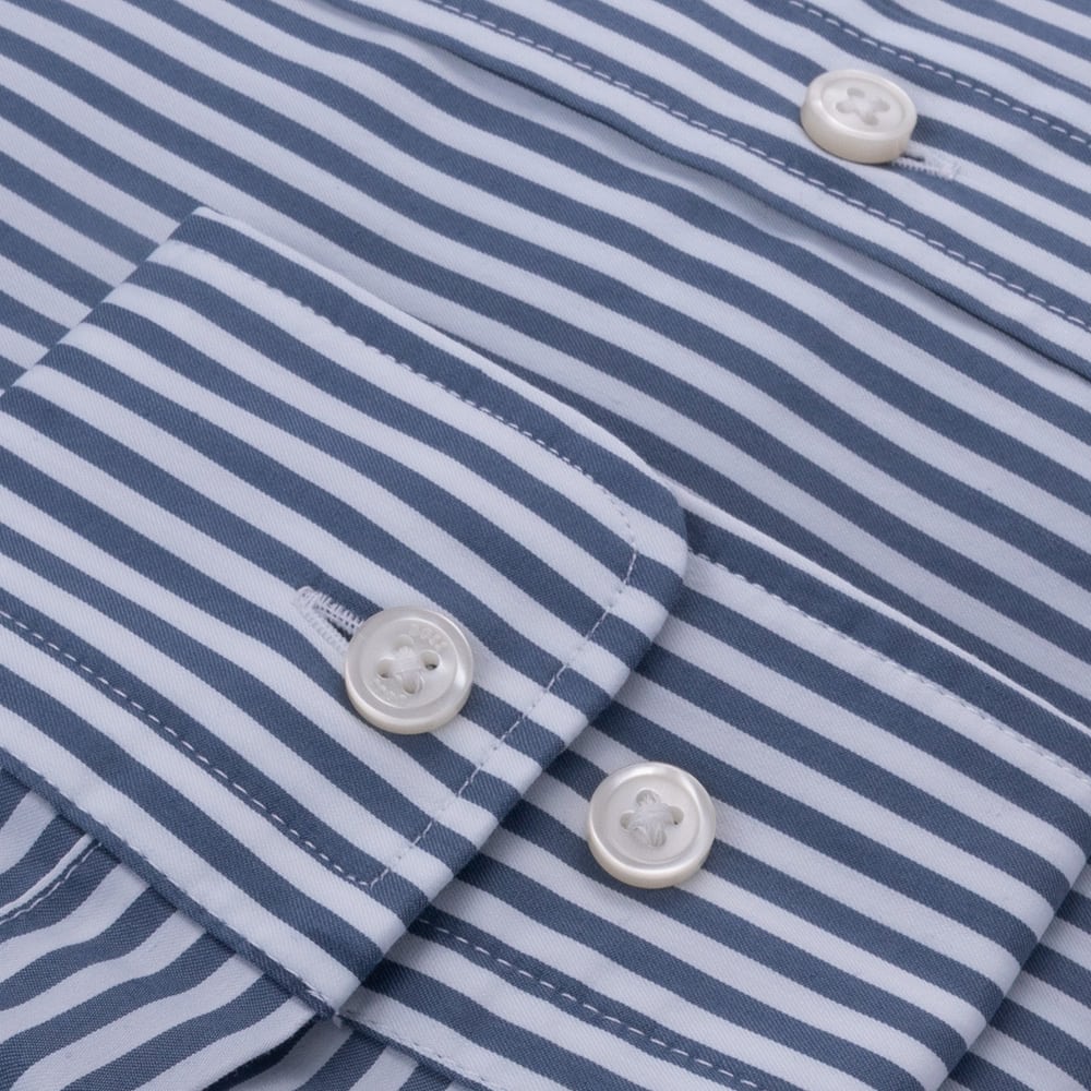 Boss Μπλε Πουκάμισο Button Down - 50520285