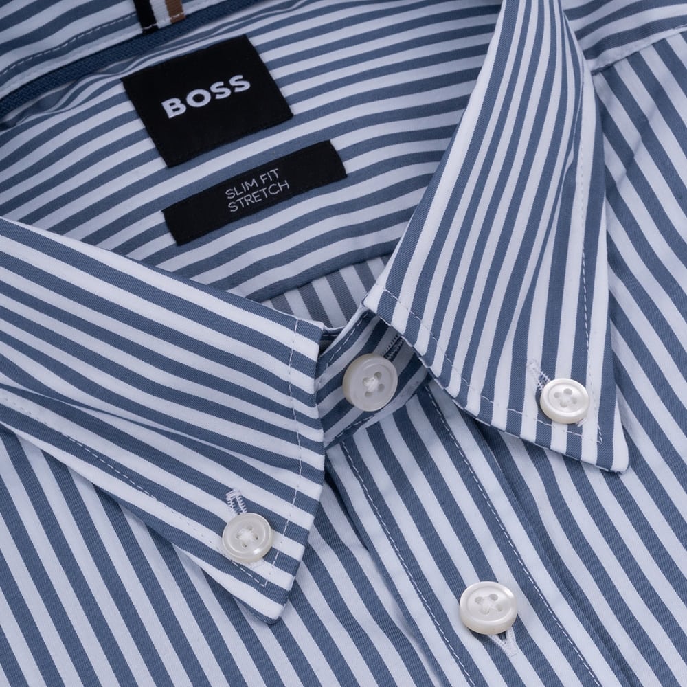 Boss Μπλε Πουκάμισο Button Down - 50520285