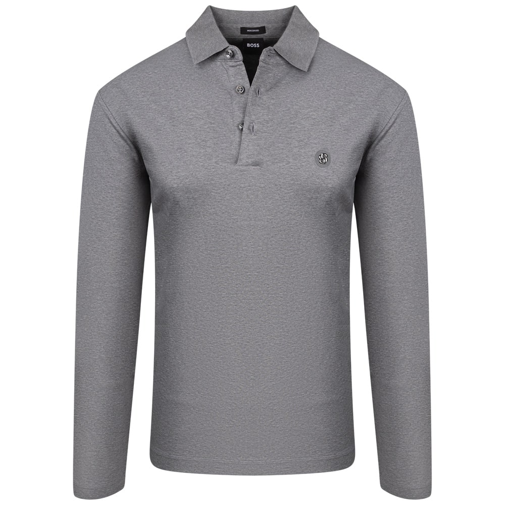 Boss Γκρι Μακρυμάνικο polo C-Paley - 50523917