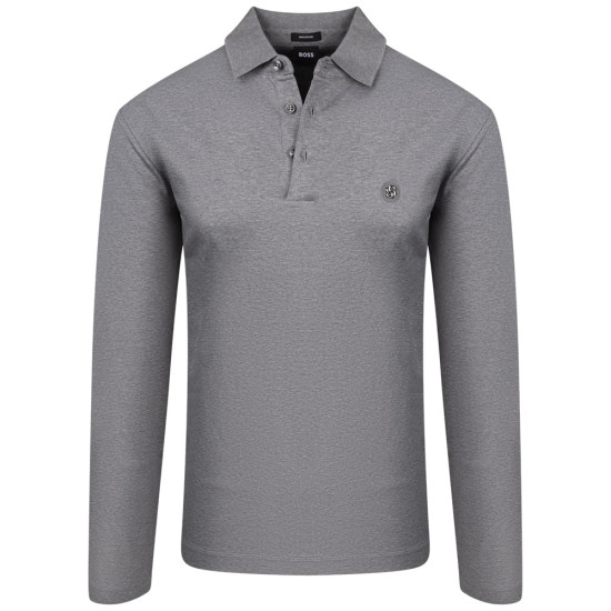 Boss Γκρι Μακρυμάνικο polo C-Paley - 50523917