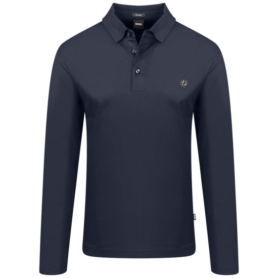 Boss Μπλε Μακρυμάνικο polo C-Paley - 50523917