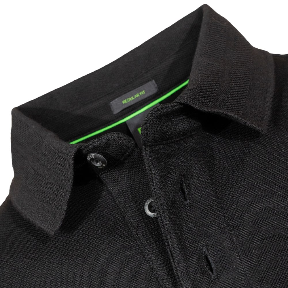 Boss Μαύρο Μακρυμάνικο polo Plisy Mirror - 50524620