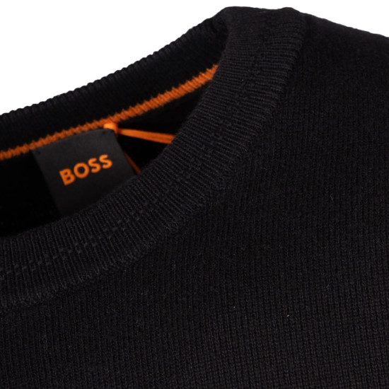 Boss Μαύρο Πουλόβερ Kanovano C Neck - 50527583