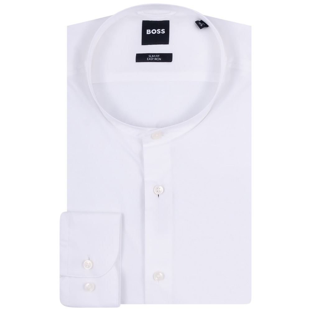 Boss Λευκό Πουκάμισο H-HANK Mao - 50532882