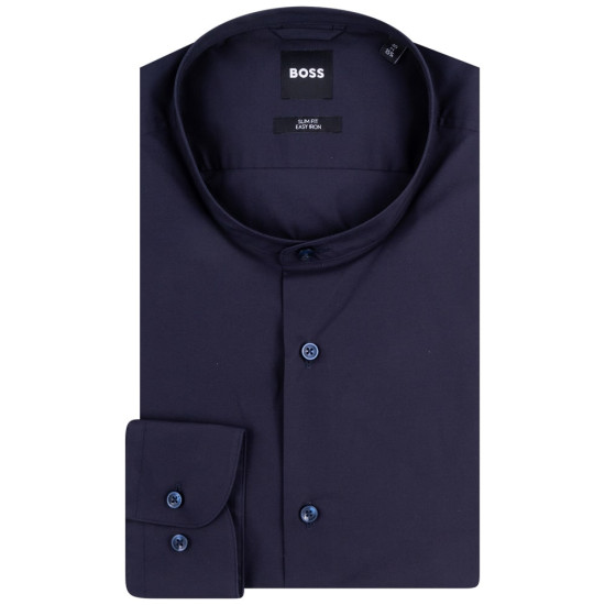 Boss Μπλε Σκούρο Πουκάμισο H-HANK Mao - 50532882