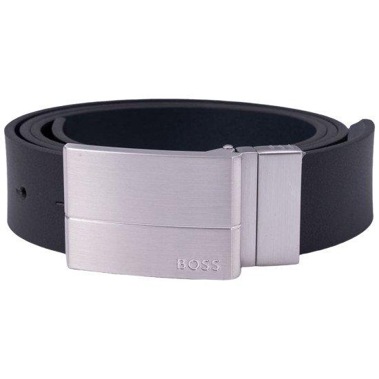 Boss Μαύρη Ζώνη 100% Leather - 50537100