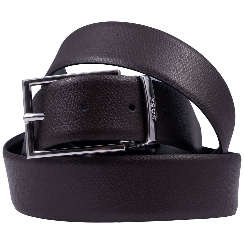 Boss Μαύρο Καφέ Ζώνη 100% Leather - 50537112