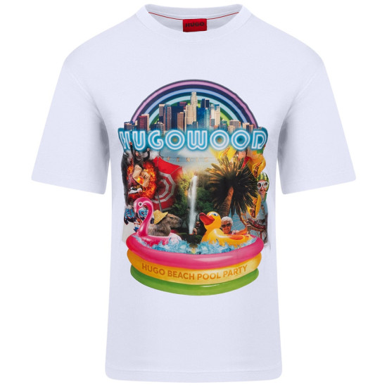 Hugo Λευκό T-shirt Duwood - 50538512
