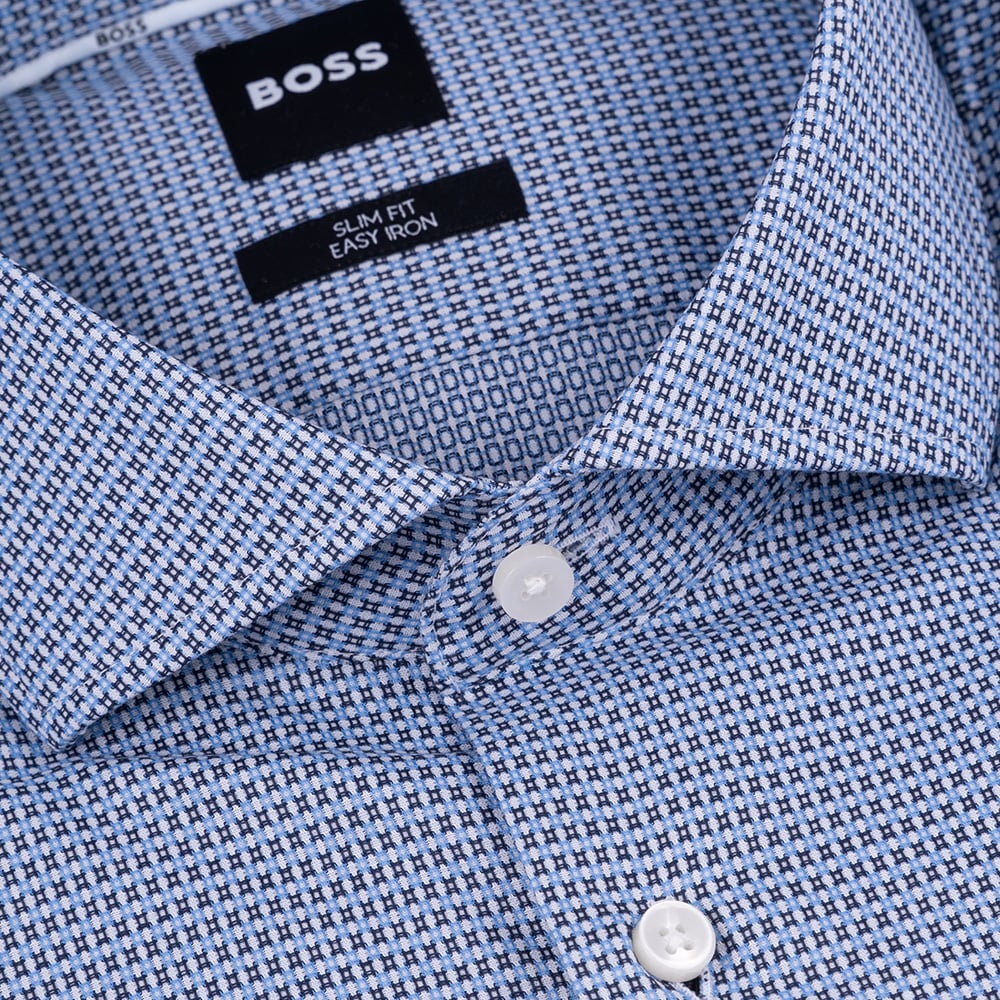 Boss Μπλε Πουκάμισο Με Μικροσχέδιο - 50539081