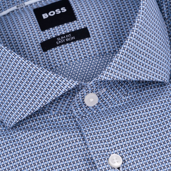 Boss Μπλε Πουκάμισο Με Μικροσχέδιο - 50539081