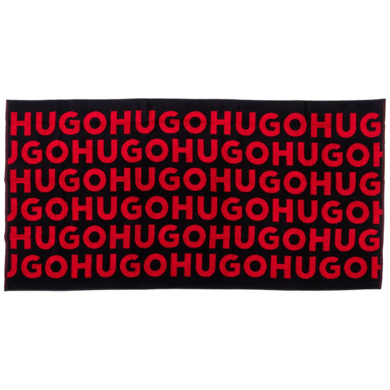 Hugo Μαύρη Πετσέτα MONOGRAM - 50539992