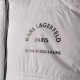 Karl Lagerfeld Μαύρο/Λευκό Αμάνικο Μπουφάν - 505401 531591 