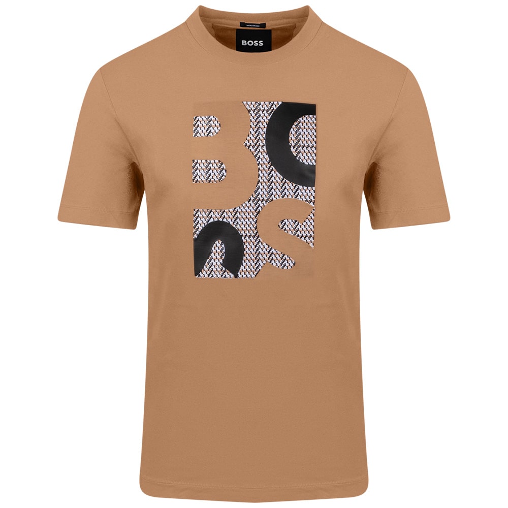 Boss Μπεζ T-shirt H-Thompson C Neck - 50543901