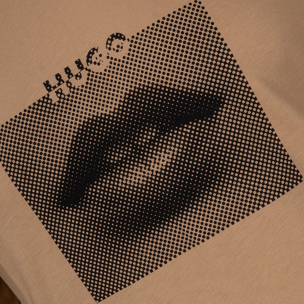 Hugo Μπεζ T-shirt C Neck Deterni - 50544496