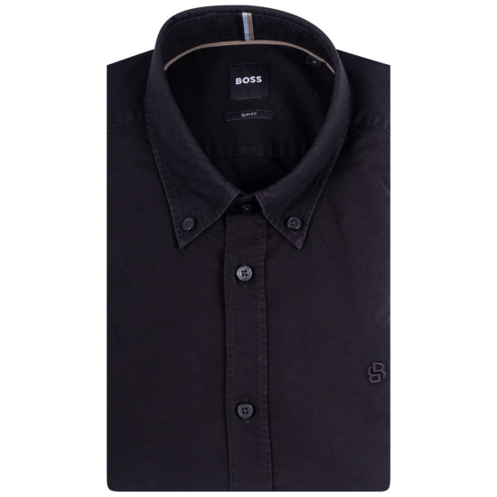 Boss Μαύρο Πουκάμισο Button Down - 50544917
